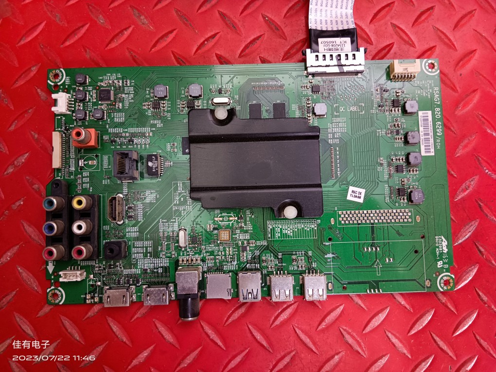 原装松下TH-49DX400C电视主板RSAG7.820.6299屏HD490DU-B21