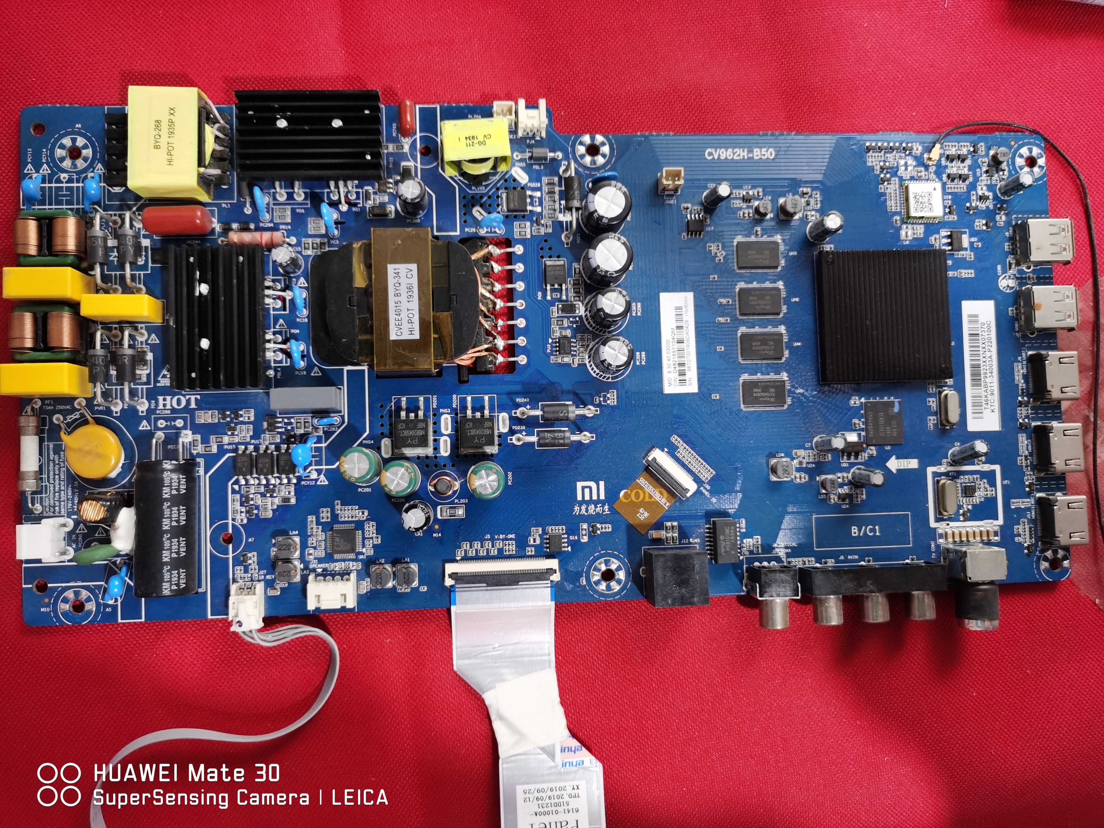 测 原装小米L55M5-5A主板CV962H-B50华星光电L55M5-5A-CS0T/CSOT