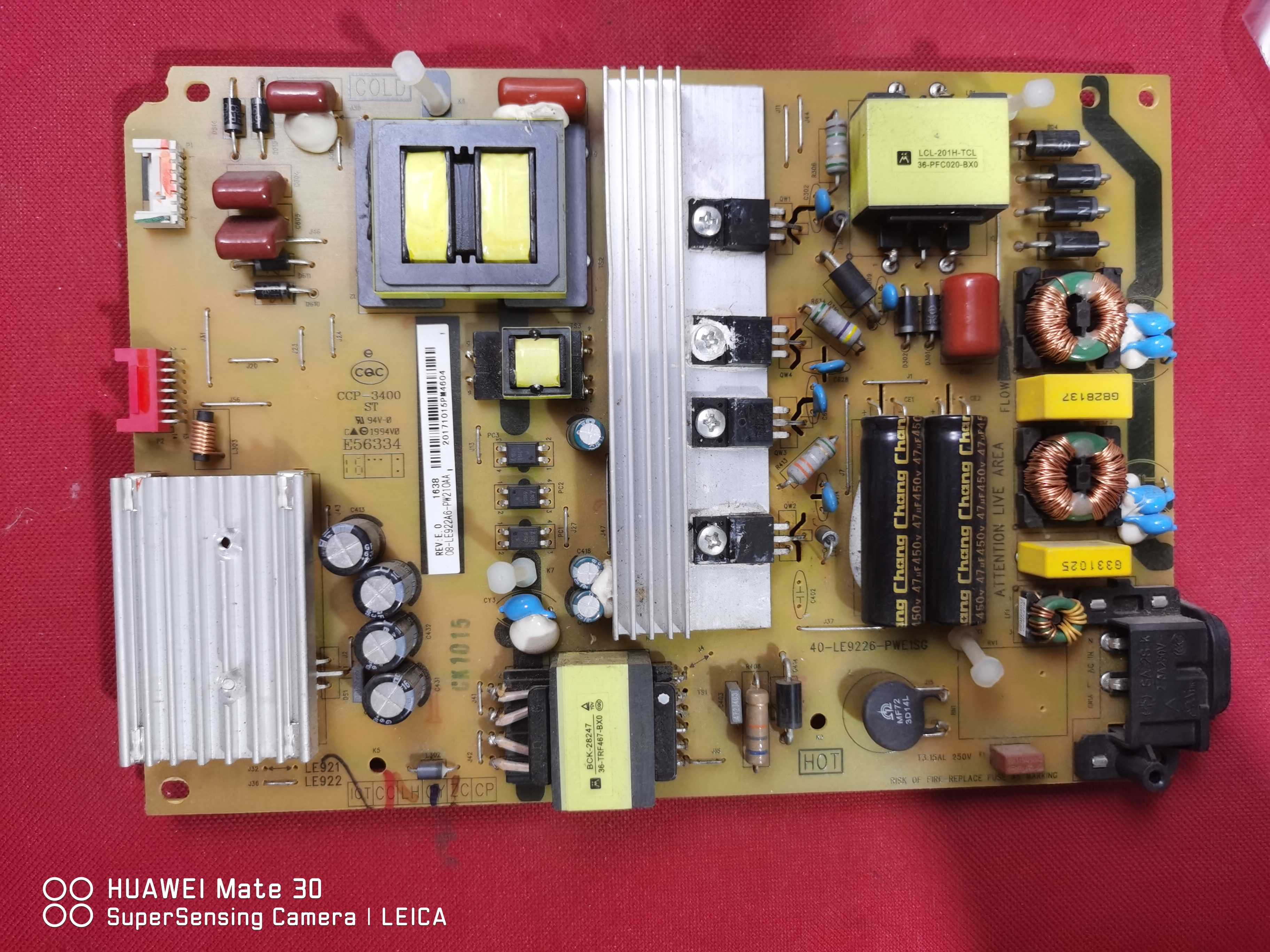 原装 TCL D49A730U 电源板40-LE9226-PWE1SG 08-LE922A6-PW200AA