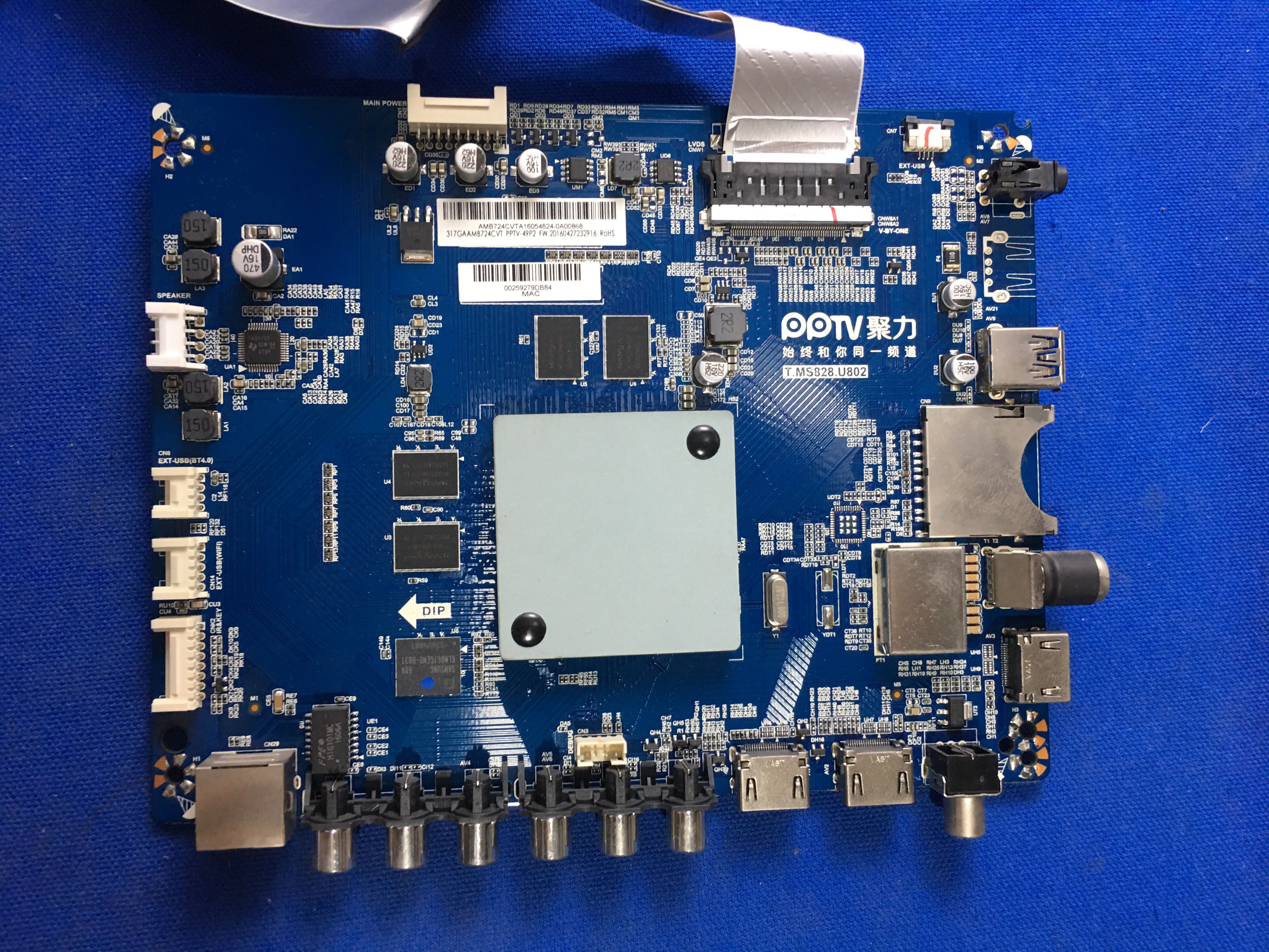 原装PPTV-49P2液晶电视主板T.MS828.U802屏TPT490U2-EGYSJM.G