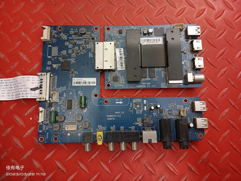 原装海尔LQ55AL88K82A2主板0091802170/162 V1.2 配屏LSC550FN10