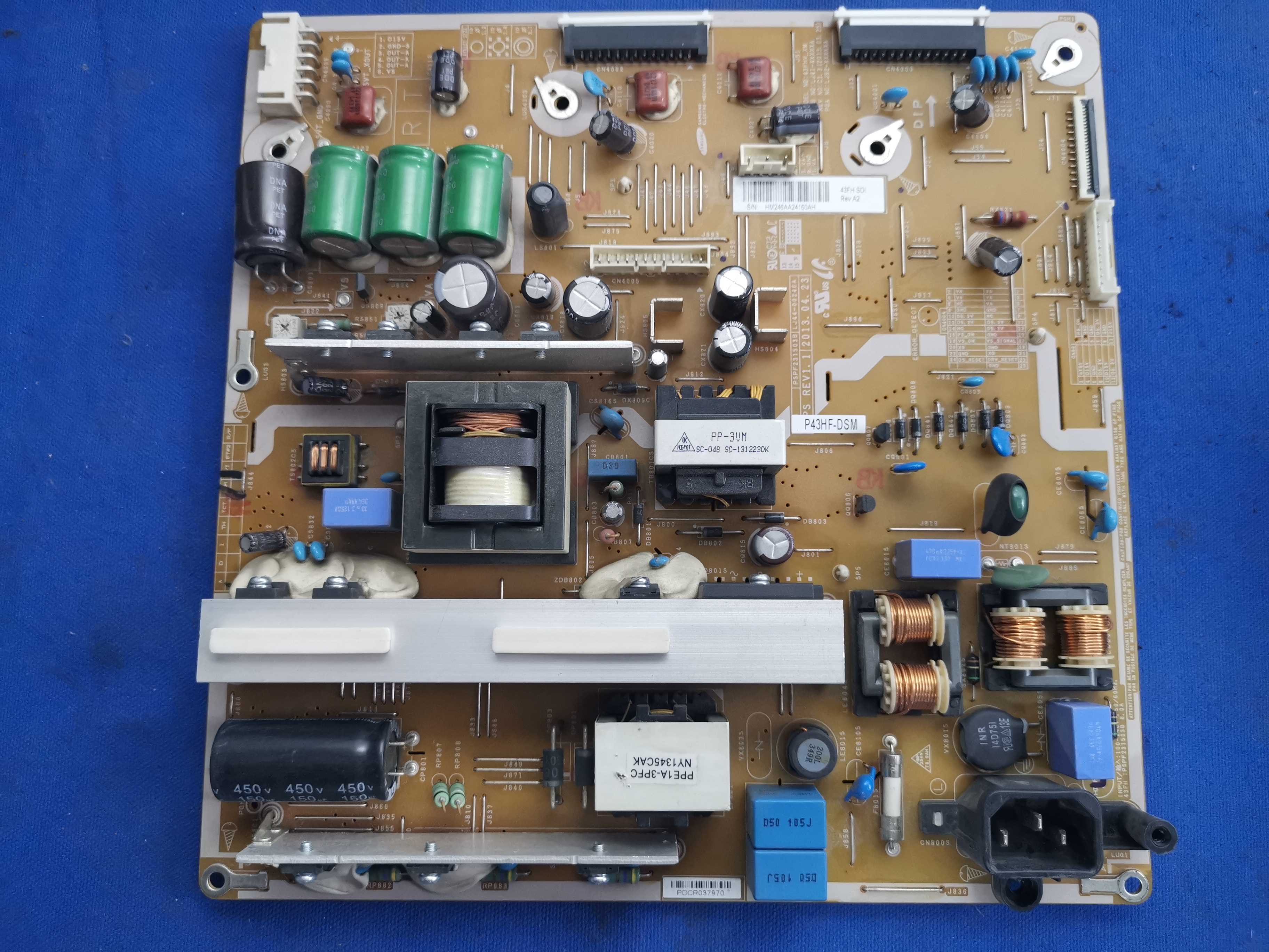 原装无修长虹3D43C2000等离子电视电源板LJ44-00246A PSPF231503B