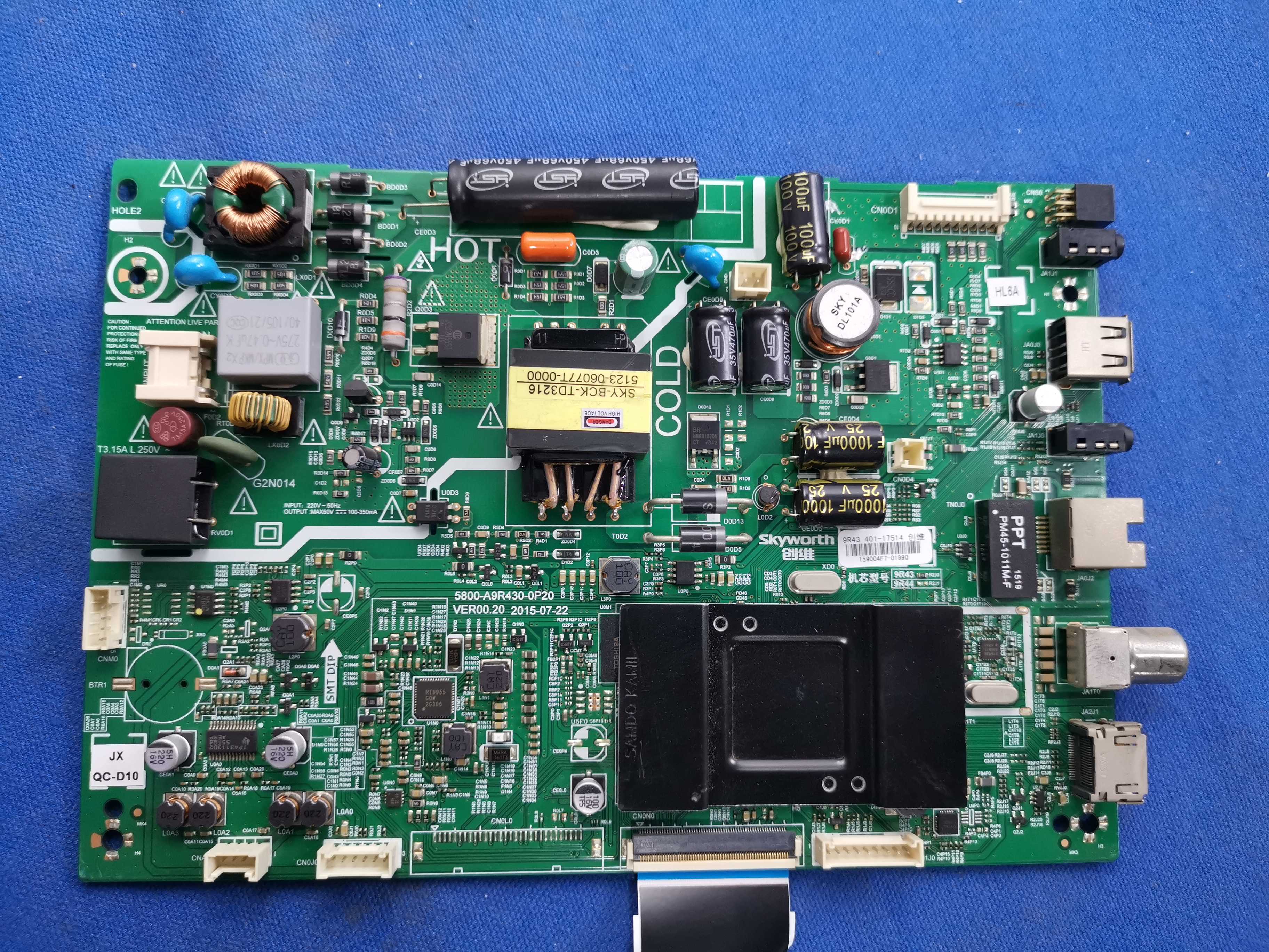创维32E3500机芯9R43主板 5800-A9R430-0P20配屏RDL320HY(BD0-908