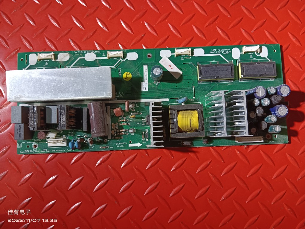 10针创维26L08HR电源高压一体板5800-P26TQM-0120 168P-P26TQM-10