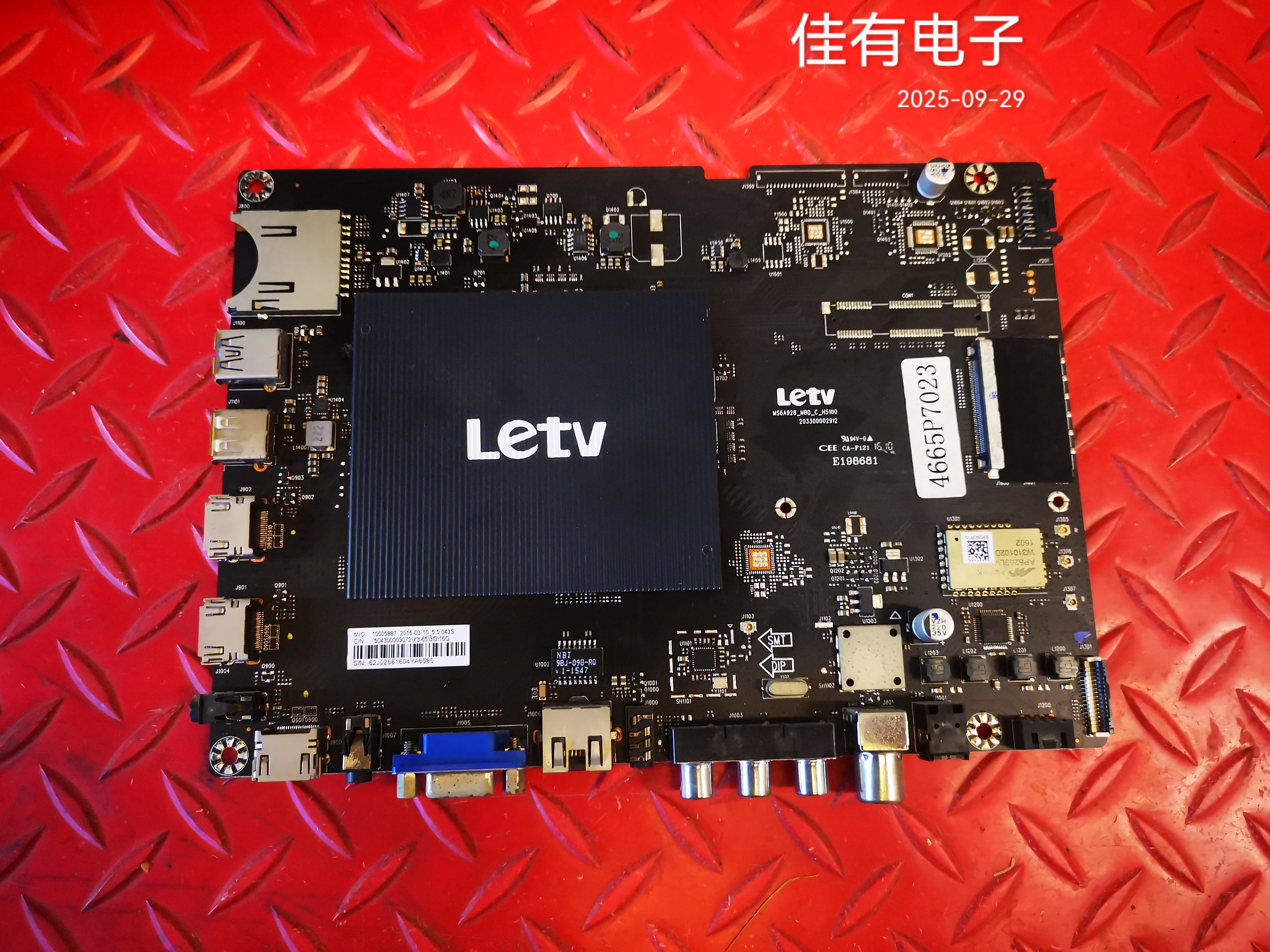原装乐视 L653AN主板203300002912 MS6A928配T650QVN05.2