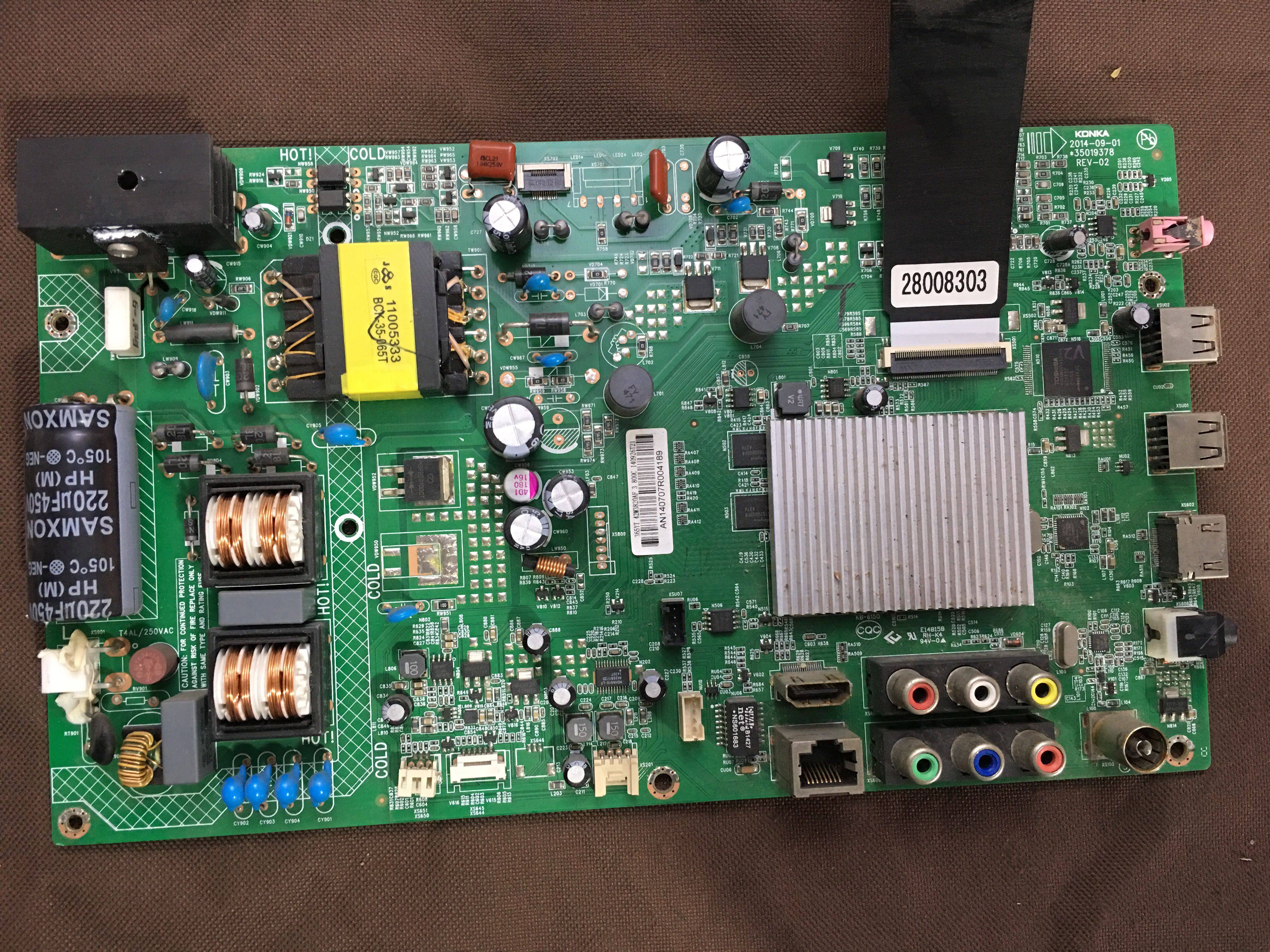 康佳 LED42M3820AF 原装主板 35019378 配屏72000365YT测好