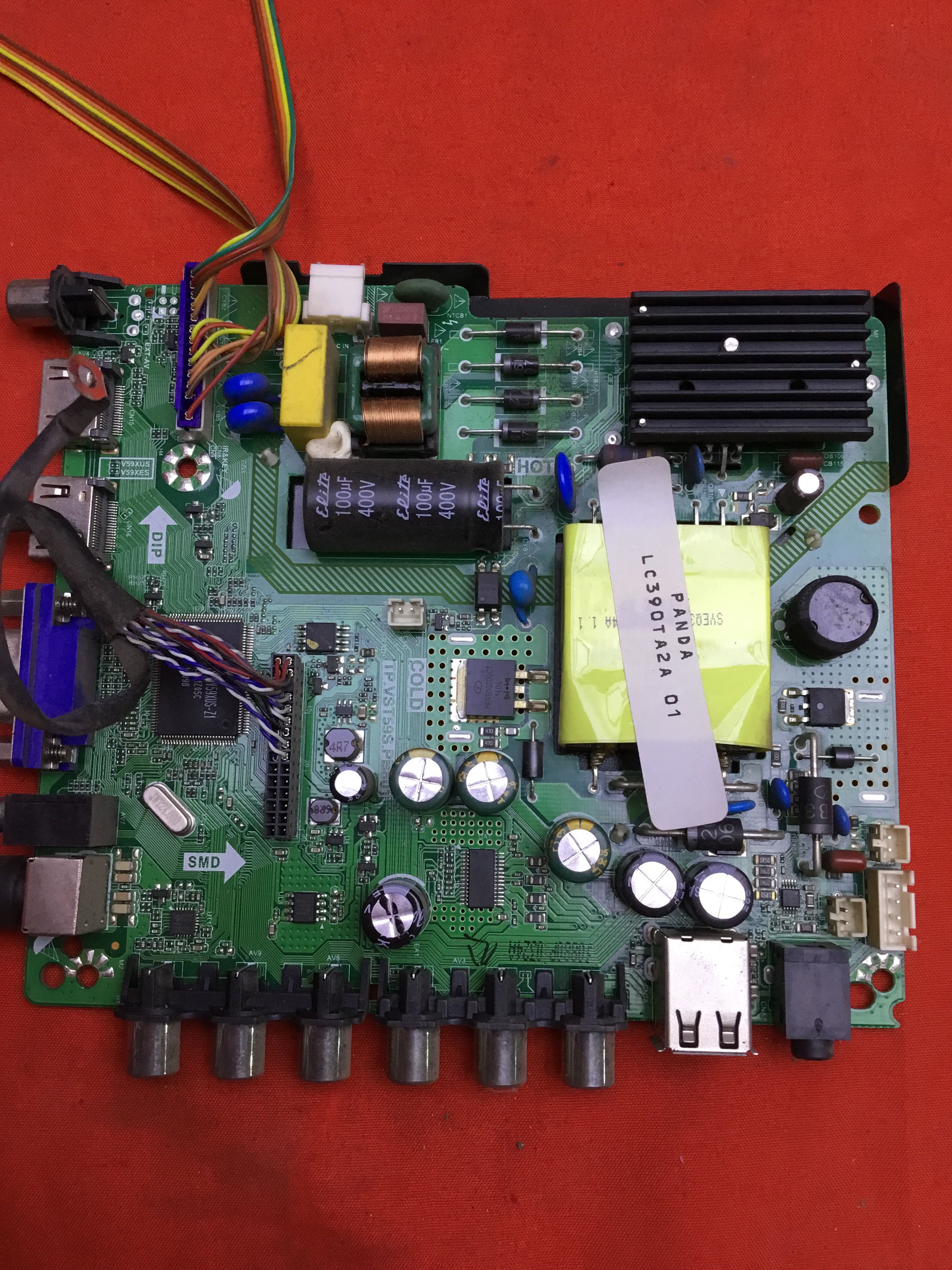 原装索爱40EC主板TP.VST59S.PB801配屏D385L12测好发