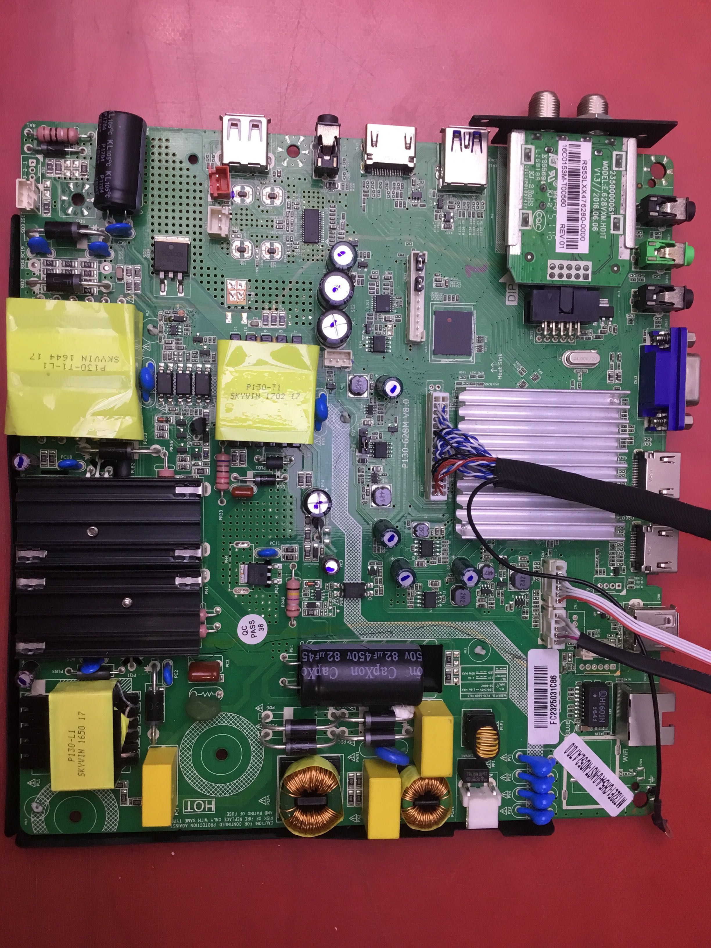 50寸长虹LED50AME2000A主板P130-628MV8.0屏C500F16-E7-A(G61)