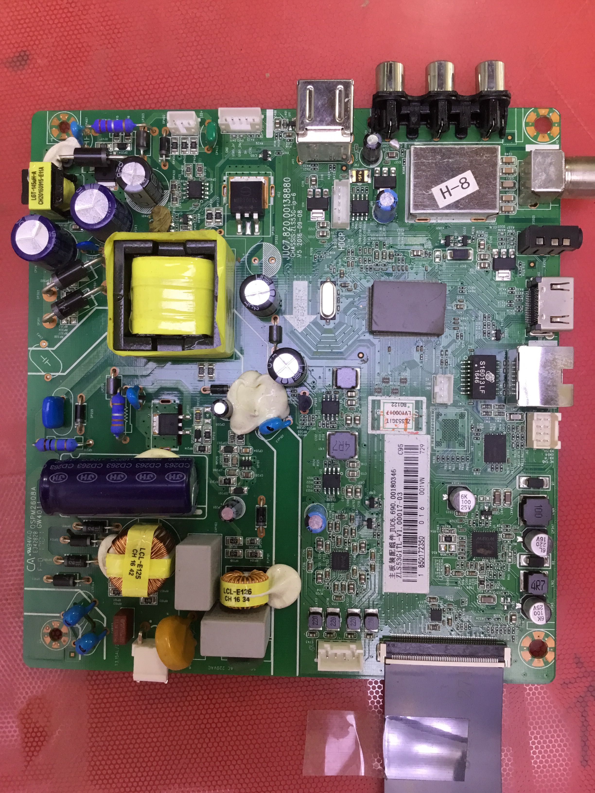原装长虹LED32C1000n主板JUC7.820.00138880屏C320X14-E4-B实物