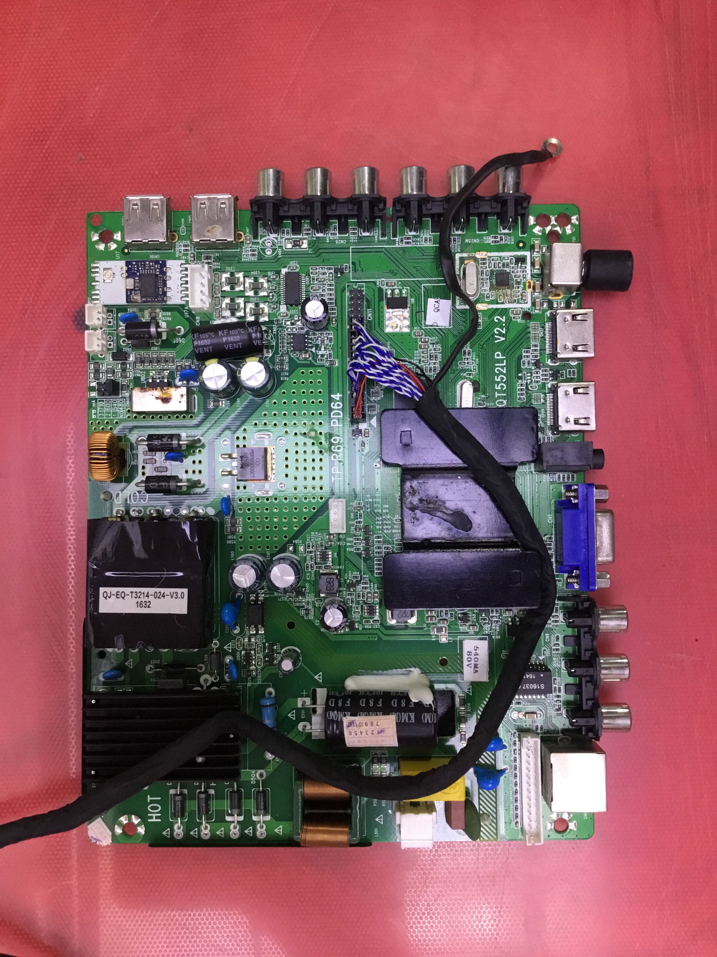 原装 49寸液晶电视TP.R69 PD64主板 QT552LP V2.2屏HV490FHB-N80