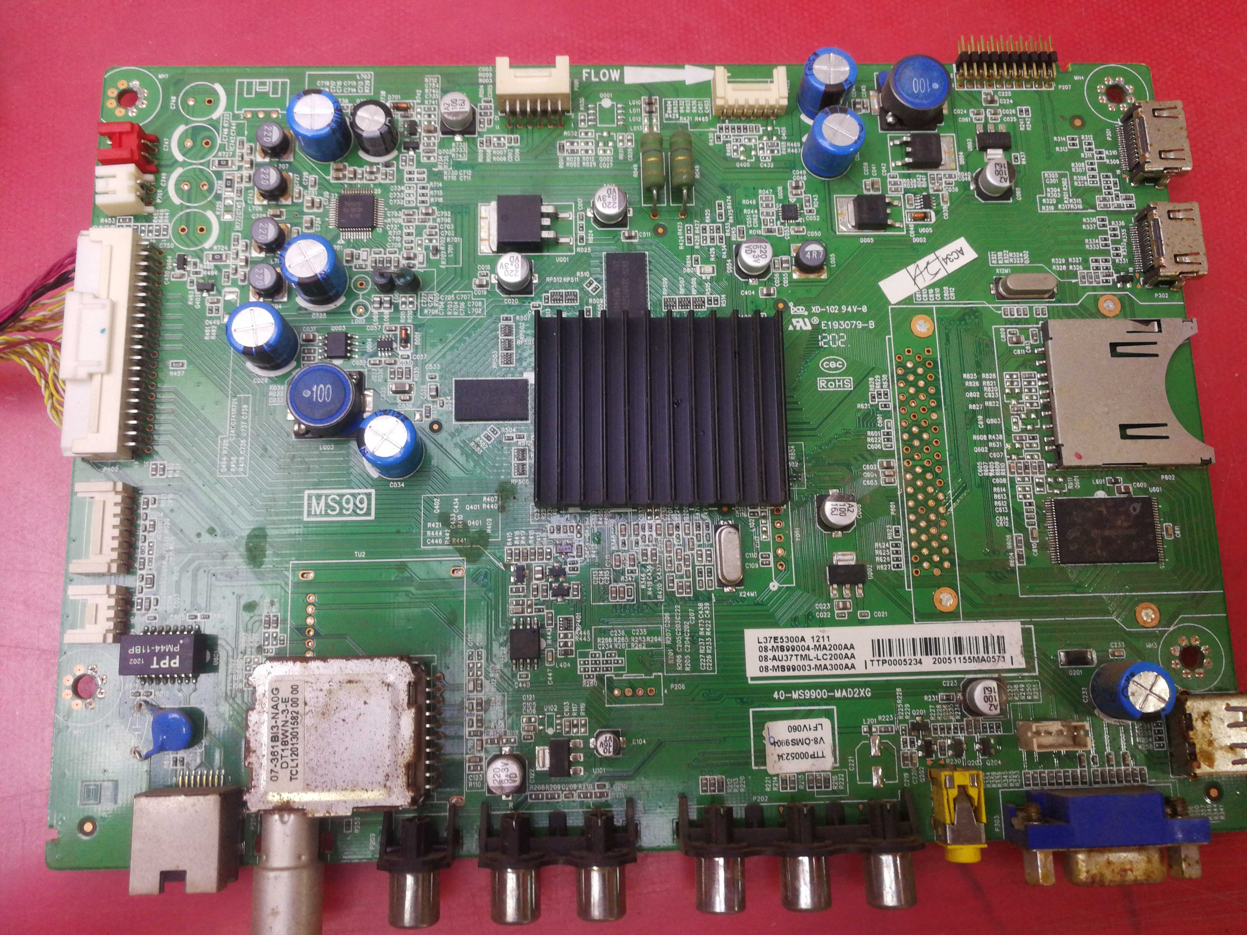 原装 TCL L37E5300A液晶主板主板 40-MS9900-MAD2XG屏LVW370CMTM