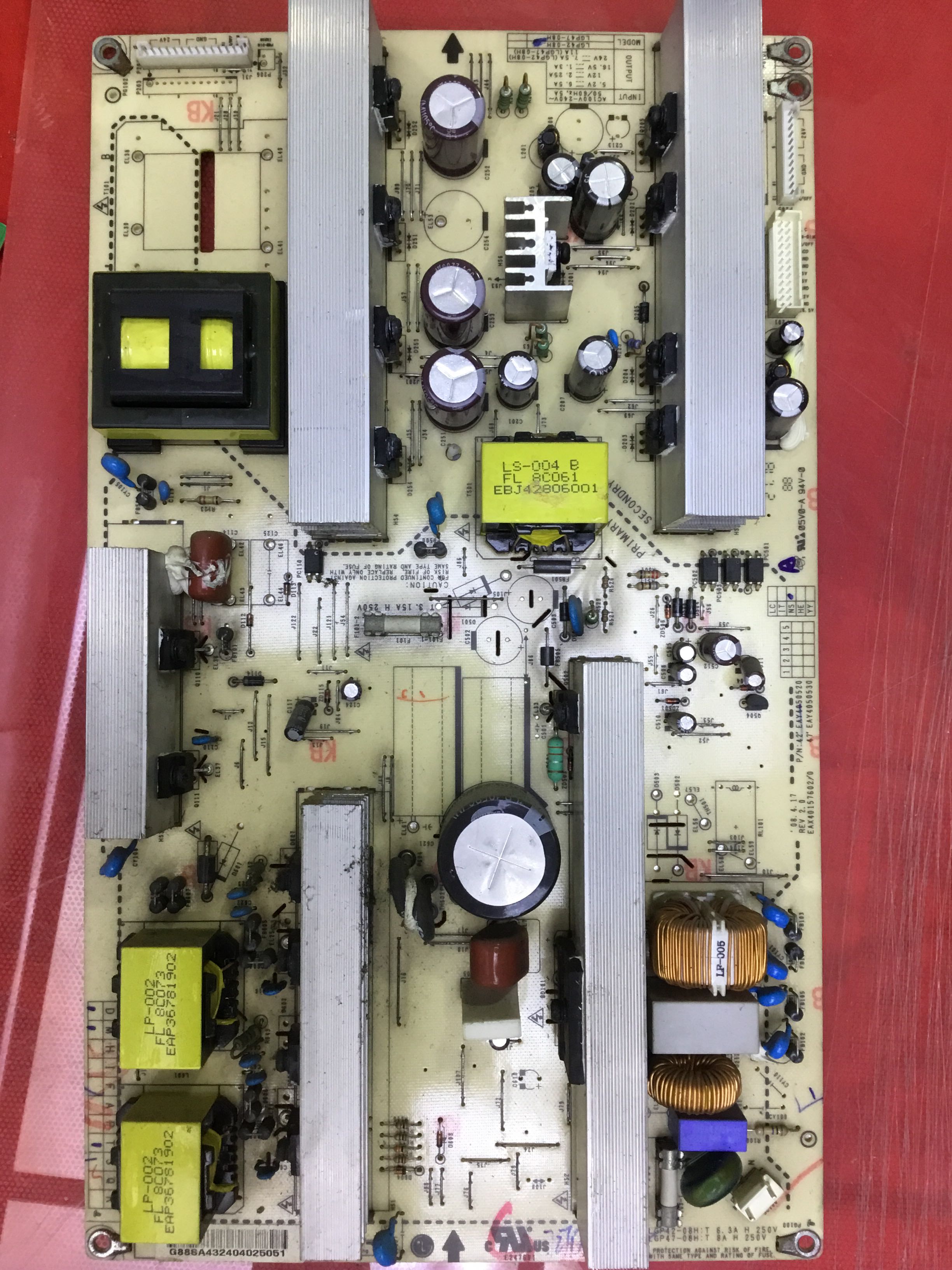 LG 42寸 42LG31FR-TA 电源板LGP42-08H EAX40157602/0 EAY4050520