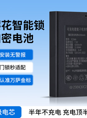 樱花智能锁专用电池加密稳压安全电池4200mAh YC04A锂离子电池组