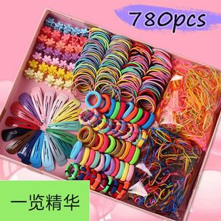 Children hairpin rubber band set simple headdress women