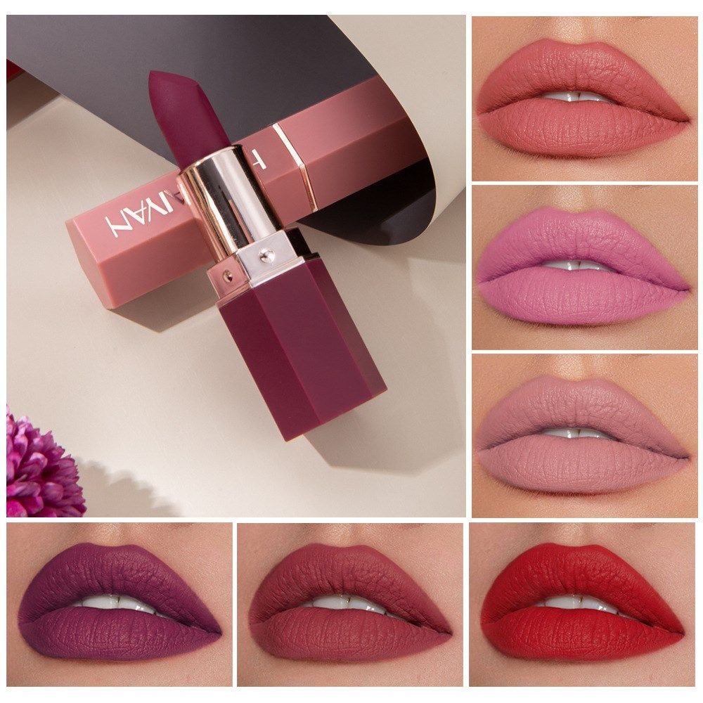 平替哑光雾面口红不易沾杯防水裸色口红唇膏 matte lipstick