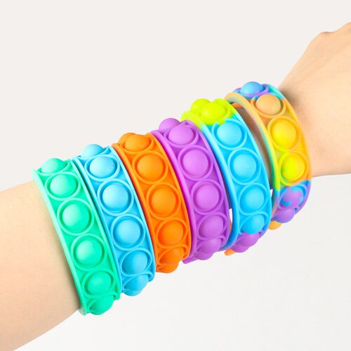 2022New Fidget Toys For Children Push Bubble Dimple Bracelet
