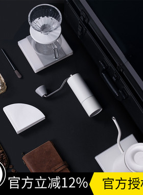 TIMEMORE泰摩进阶型咖啡套装温控手冲壶磨豆机电子秤栗子C5礼品盒