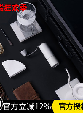 TIMEMORE泰摩进阶型咖啡套装温控手冲壶磨豆机电子秤栗子C5礼品盒