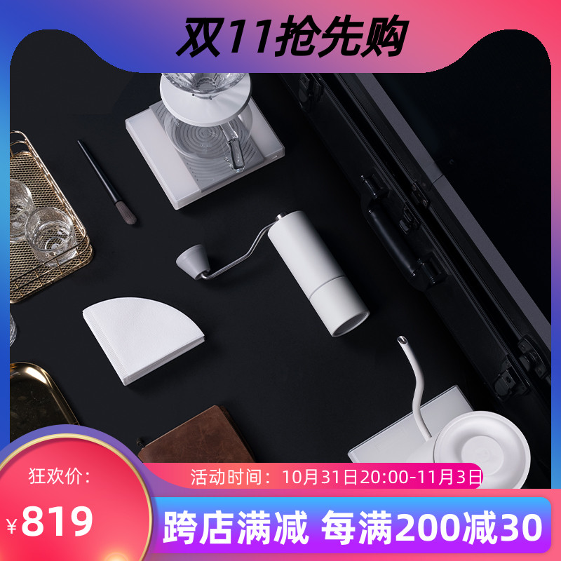 TIMEMORE泰摩进阶型咖啡套装温控手冲壶磨豆机电子秤栗子C3礼品盒