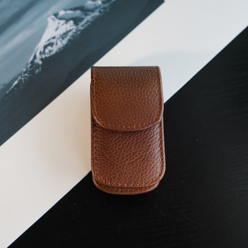 真皮眼镜盒折叠老花眼镜盒