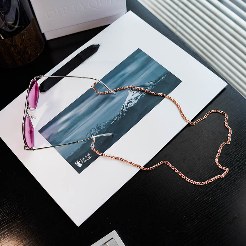 合金粗款扁链金属眼镜链