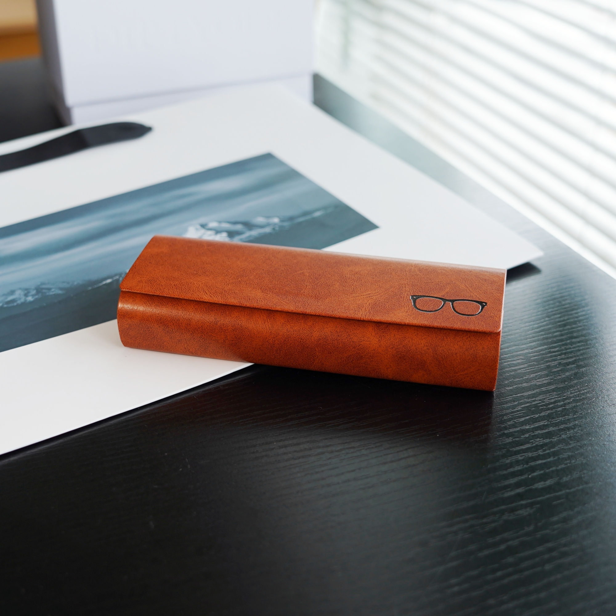 复古墨镜盒男女PU仿牛皮眼镜盒