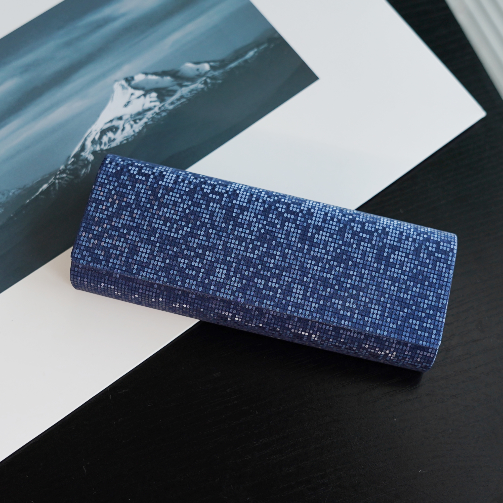 手工皮质马赛克皮革眼镜盒