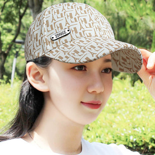 帽子女春秋季 可调节棒球帽户外防晒遮阳帽 洋气百搭鸭舌帽2025新款
