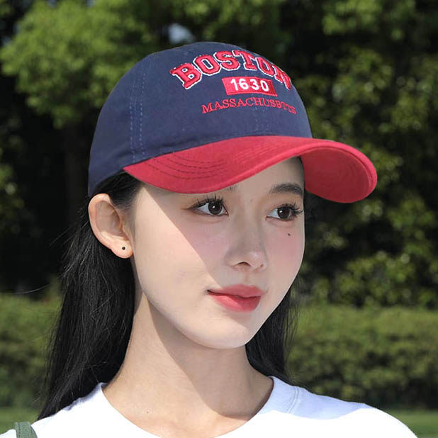 新款韩版棒球帽女字母刺绣时尚防晒遮阳帽春秋季大檐显瘦鸭舌帽男图片