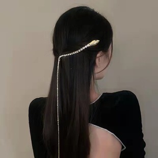 欧美缠绕灵蛇发簪 扭曲发簪女感发夹冷性风发早春季配饰饰品