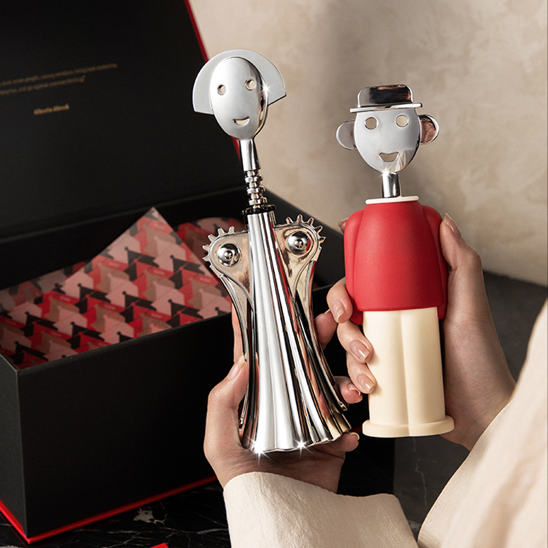 【轻奢礼盒】Alessi意大利进口红酒香槟开瓶器新婚乔迁节日礼物