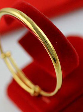 首饰简约越南沙金婚庆女孩手镯