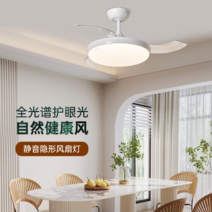 德国柏曼风扇一体吊灯轻奢简约客厅卧室餐厅灯儿童隐形2024年新款