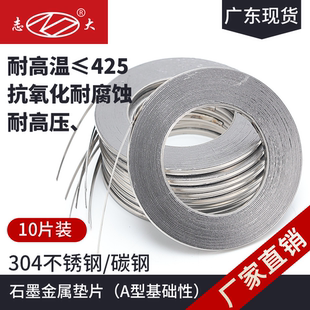 A型基本型碳钢304不锈钢金属法兰垫片缠绕垫片高温法兰密封垫