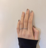 忍冬Honeysuckle 买一送一洗手不用摘不掉色钛钢素圈戒指百搭简约