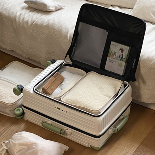 宽拉杆行李箱大容量女新款侧开拉杆箱密码旅行箱男结实耐用皮箱子