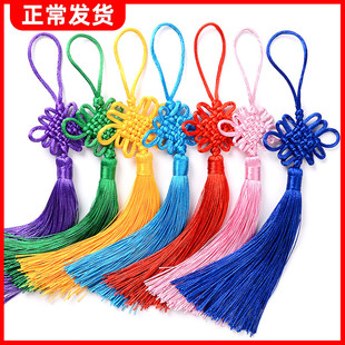 传统中国结新年挂饰金边线节日特色手工艺礼品流苏穗子挂件中国风