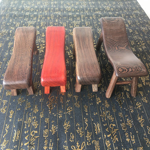 鸡翅木实木黑檀睡枕颈椎保健枕枕头板凳 凉枕硬枕 木枕 枕凳包邮