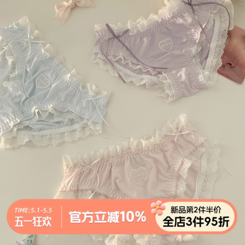 洛丽塔风小仙女内裤女生纯棉裆