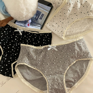 森日和叶 2025新款 甜美风内裤 女蝴蝶结可爱温柔小碎花女士三角裤