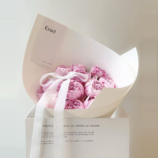 三茶花事成都同城鲜花速递进口粉芍药落日珊瑚芍药生日花束