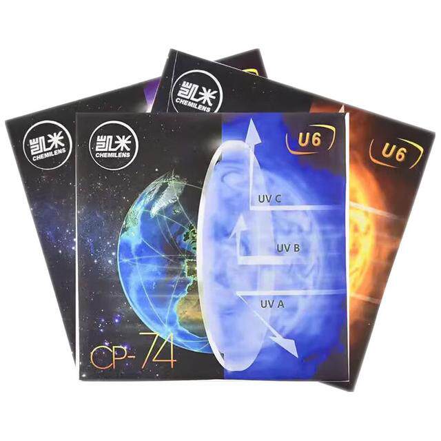 1.56.1.61.167.1.74超薄近视U2非球面防蓝光眼镜片高度数配镜片U6