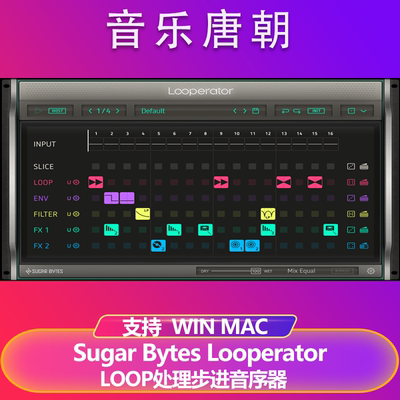 Sugar Bytes Looperator LOOP处理步进音序器效果器插件WIN&MAC