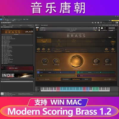 Modern Scoring Brass 拉丝铜管