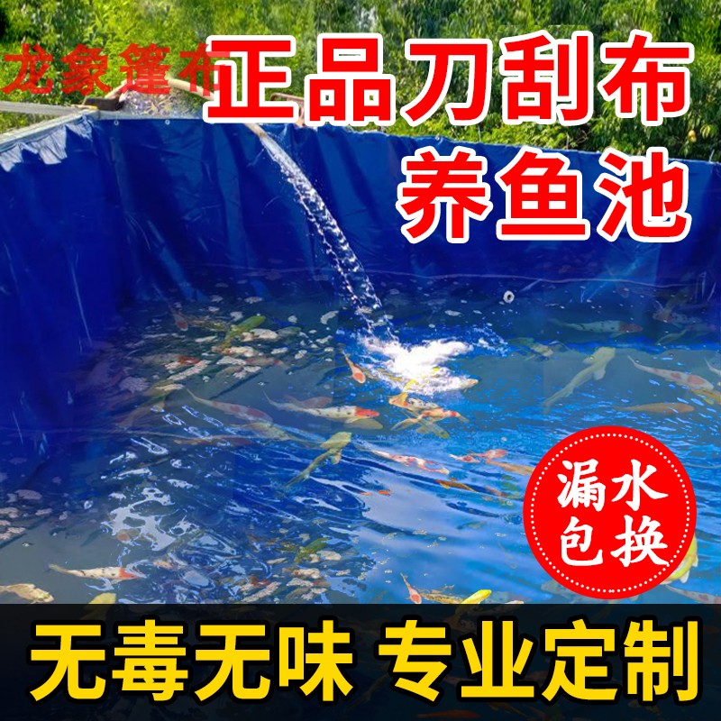 水蛭养殖箱帆布鱼池防水布黄鳝蚂蝗蛙专用鱼塘加厚刀刮布水池篷布