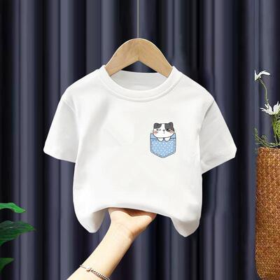 2026新款夏季纯棉男女童T恤