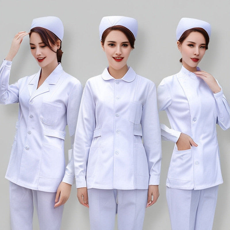 护士服女冬装厚款分体套装两件套