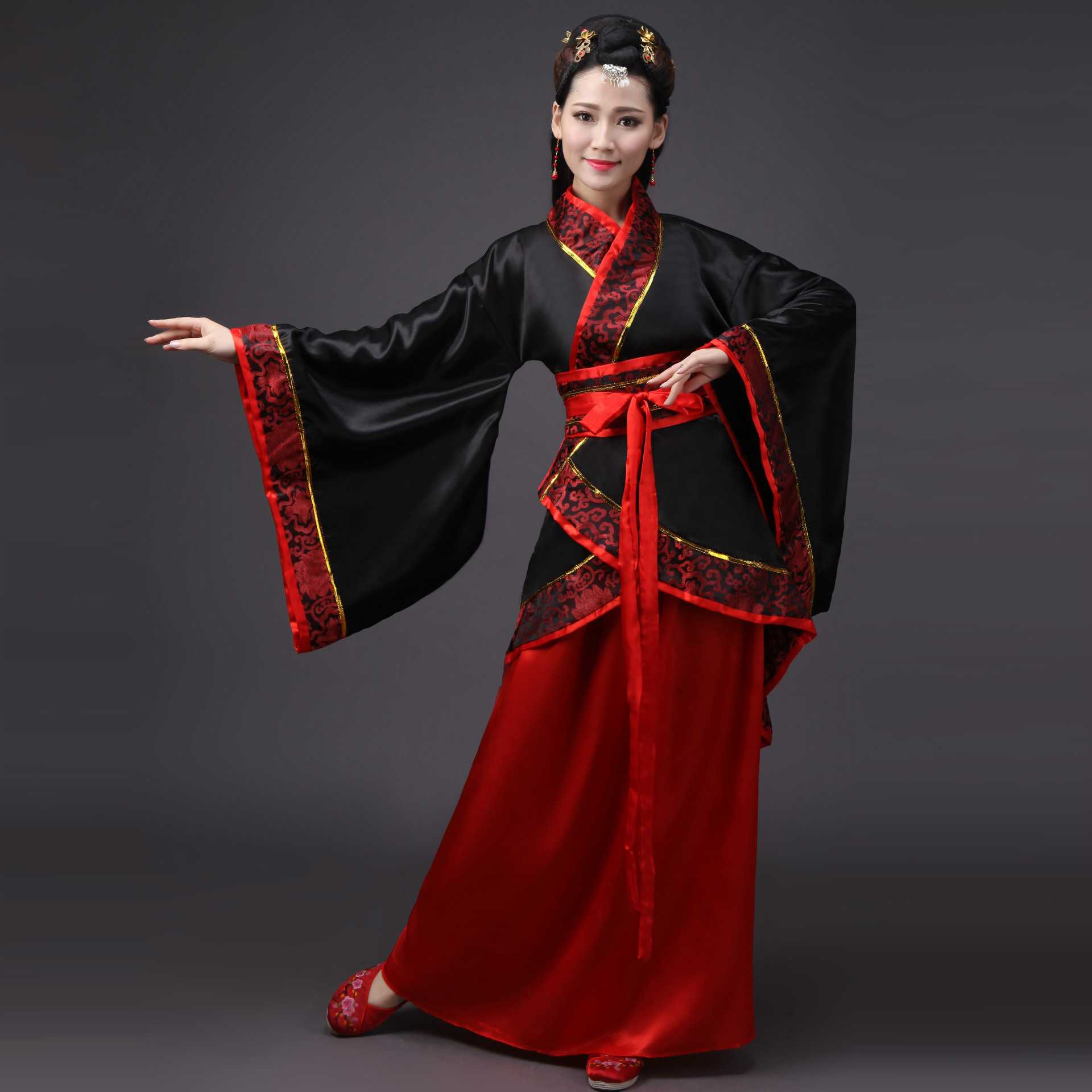 贵妃新款唐朝皇后仙女汉服演出服
