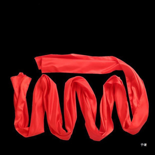 舞蹈红绸带秧歌绸子跳舞带棒儿童大绸子腰鼓腰带道具广场舞长绸带