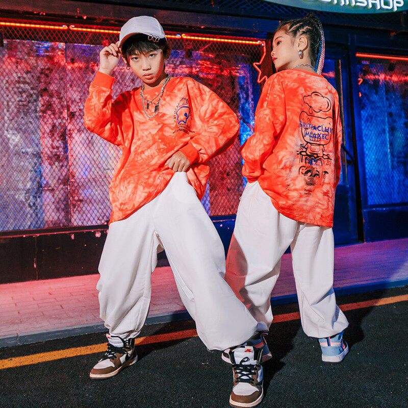 儿童街舞服装男童嘻哈套装女童